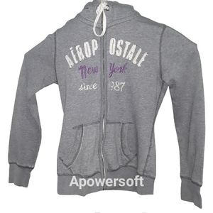 Womens medium grey aeropostle hoodie